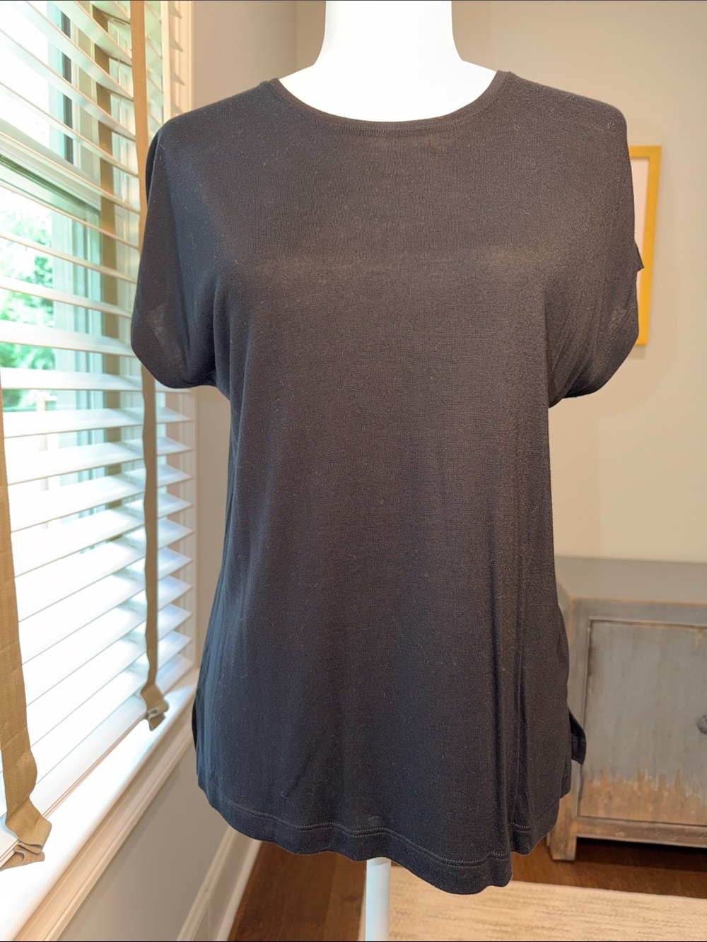 Vince Black Short Sleeve Crewneck Tee. New With Tags. Size Small.